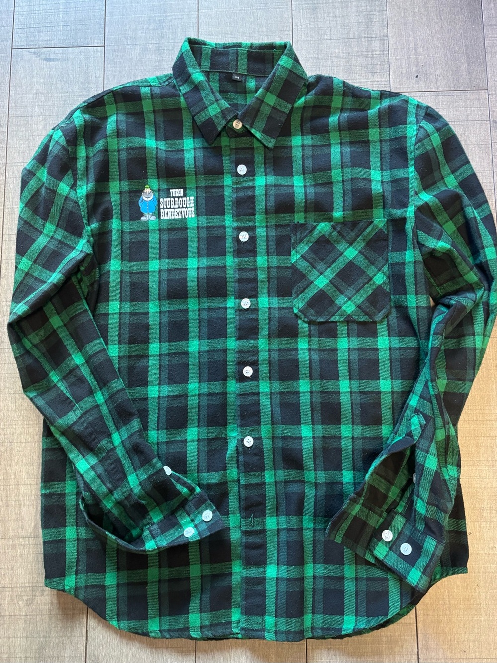 ♥️5/$25♥️Yukon Sourdough Rendezvous Plaid Flannel Shirt Classic Button-Up